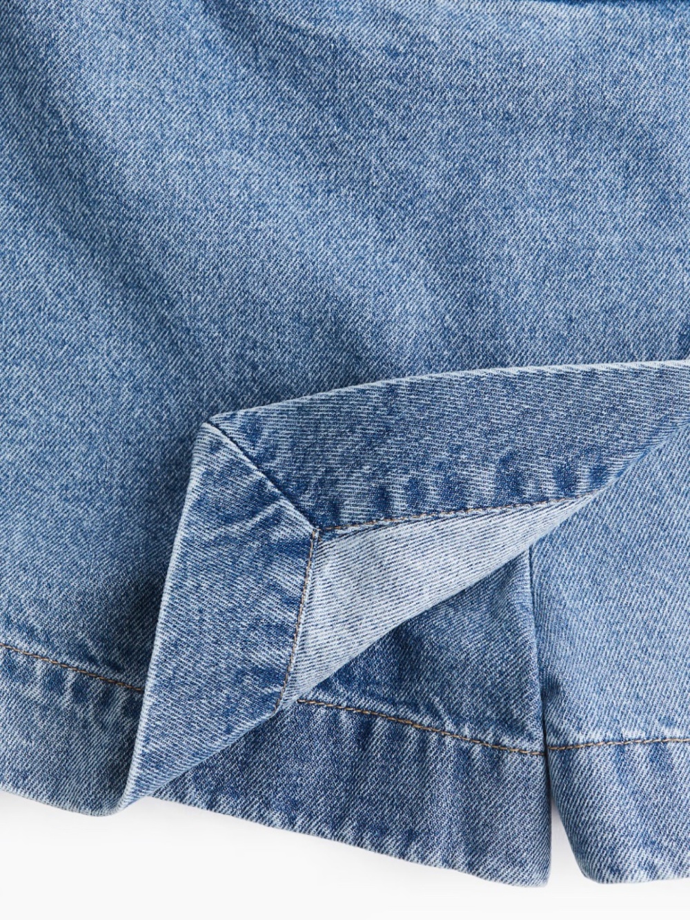 Wrap Denim Skort - Picture 2 of 6
